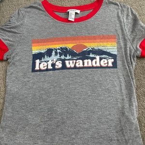Forever 21 let’s wander shirt